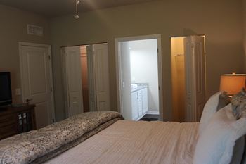 Master suites with his and her closets